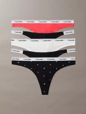 Logo iconic Set de 5 Thong asortate