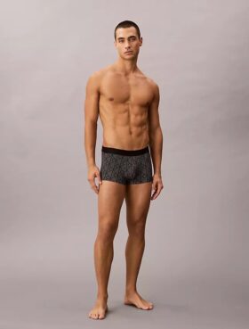 Low Rise Trunk de la CK Black cu imprimeu negru
