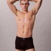 Low Rise Trunk din microfibră elastică cu monogramă grafică Low Rise Trunk din microfibră elastică cu monogramă grafică