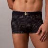 Low Rise Trunk din microfibră elastică cu monogramă grafică