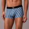 Low Rise Trunk din microfibră elastică cu monogramă grafică