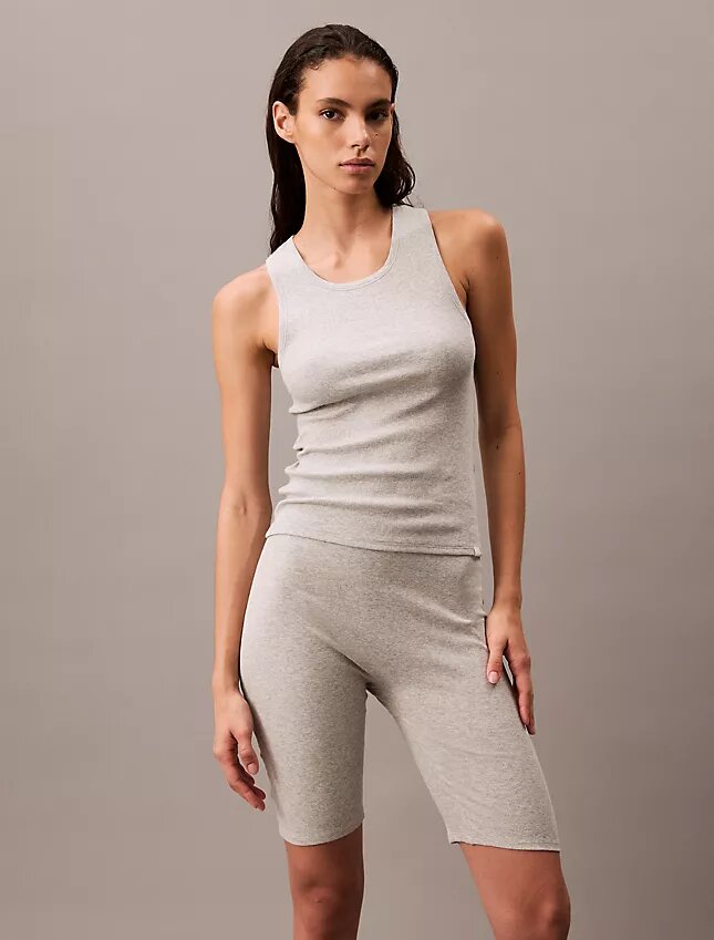 Maiou din bumbac elastic cu nervuri Maiou din bumbac elastic cu nervuri