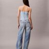 Maiou din denim din amestec de bumbac și in Maiou din denim din amestec de bumbac și in