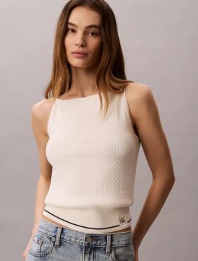 Maiou tricotat cu model împletit Monologo