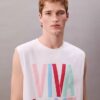 Marc Hundley Pride Viva Love Tricou fără mâneci cu croială lejeră