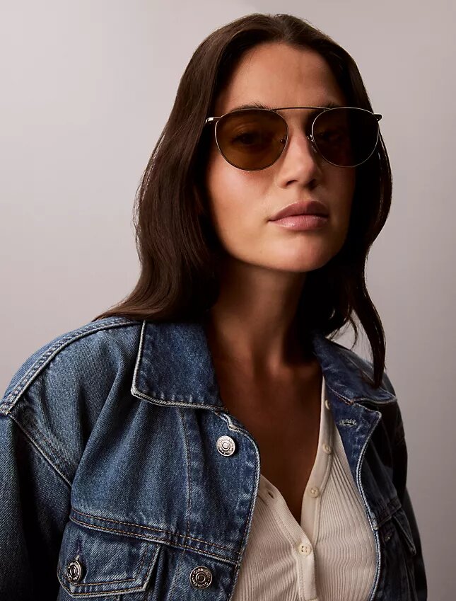 Ochelari de soare rotunzi din metal Ochelari de soare rotunzi din metal