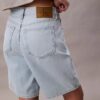 Șorturi bermuda din Denim relaxat, amestec de in Șorturi bermuda din Denim relaxat, amestec de in