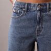 Șorturi din denim cu croi în A Șorturi din denim cu croi în A