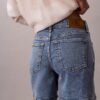 Șorturi din denim cu croi în A Șorturi din denim cu croi în A