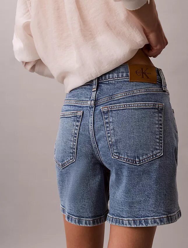 Șorturi din denim cu croi în A Șorturi din denim cu croi în A