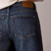 Șorturi din denim cu tiv rulat și croială în A Șorturi din denim cu tiv rulat și croială în A