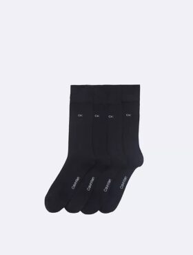 Șosete elegante cu logo din tricot plat, pachet de 4