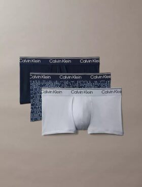 Pachet de 3 boxeri Low Rise Trunk din microfibră elastică Pachet de 3 boxeri Low Rise Trunk din microfibră elastică
