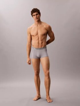Pachet de 3 boxeri Low Rise Trunk din microfibră elastică