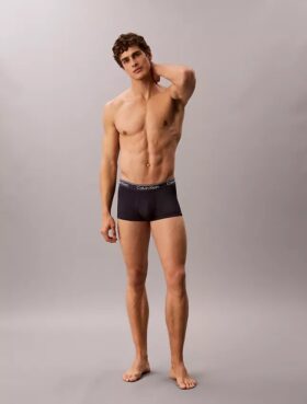 Pachet de 3 boxeri Low Rise Trunk din microfibră elastică