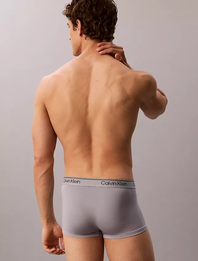 Pachet de 3 boxeri Low Rise Trunk din microfibră elastică Pachet de 3 boxeri Low Rise Trunk din microfibră elastică