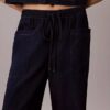 Pantaloni cargo din bumbac și lyocell, cu talie elastică Pantaloni cargo din bumbac și lyocell, cu talie elastică