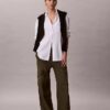 Pantaloni cargo din twill moale