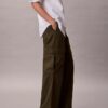 Pantaloni cargo din twill moale