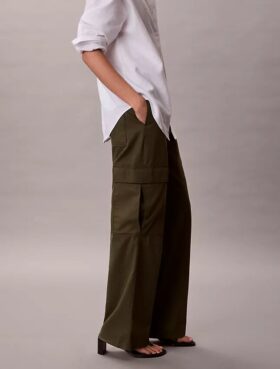Pantaloni cargo din twill moale