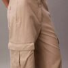 Pantaloni cargo din twill moale