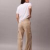 Pantaloni cargo din twill moale