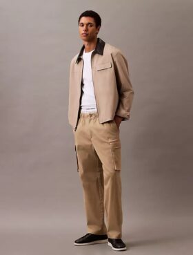 Pantaloni cargo drepți din bumbac Cotton Stretch