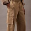 Pantaloni cargo drepți din bumbac Cotton Stretch