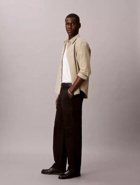 Pantaloni cargo drepți din bumbac Cotton Stretch, stil anii ’90