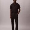 Pantaloni cargo drepți, lejer, din in și bumbac