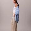 Pantaloni cargo relaxați din saten twill Pantaloni cargo relaxați din saten twill