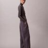 Pantaloni cargo relaxați din saten twill Pantaloni cargo relaxați din saten twill