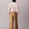 Pantaloni chino croiți, cu picior larg Pantaloni chino croiți, cu picior larg