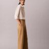 Pantaloni chino croiți, cu picior larg Pantaloni chino croiți, cu picior larg