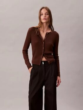 Pantaloni chino cu croi larg și talie ajustabilă