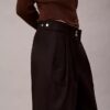 Pantaloni chino cu croi larg și talie ajustabilă