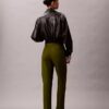 Pantaloni chino din bumbac elastic, cu croială dreaptă Pantaloni chino din bumbac elastic, cu croială dreaptă