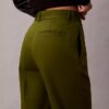 Pantaloni chino din bumbac elastic, cu croială dreaptă Pantaloni chino din bumbac elastic, cu croială dreaptă