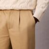Pantaloni chino drepți cu pliuri din anii ’90