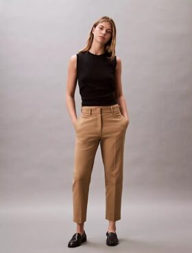 Pantaloni chino drepți din bumbac Cotton Stretch