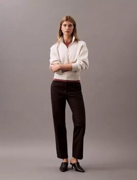 Pantaloni chino drepți din bumbac Cotton Stretch