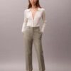 Pantaloni chino drepți din bumbac Cotton Stretch Pantaloni chino drepți din bumbac Cotton Stretch