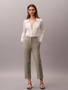 Pantaloni chino drepți din bumbac Cotton Stretch