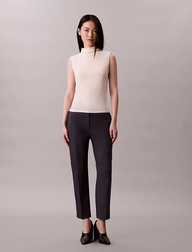 Pantaloni chino drepți din bumbac Cotton Stretch Pantaloni chino drepți din bumbac Cotton Stretch