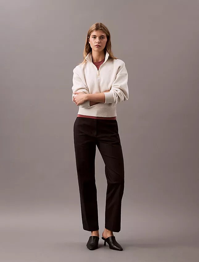 Pantaloni chino drepți din bumbac Cotton Stretch Pantaloni chino drepți din bumbac Cotton Stretch