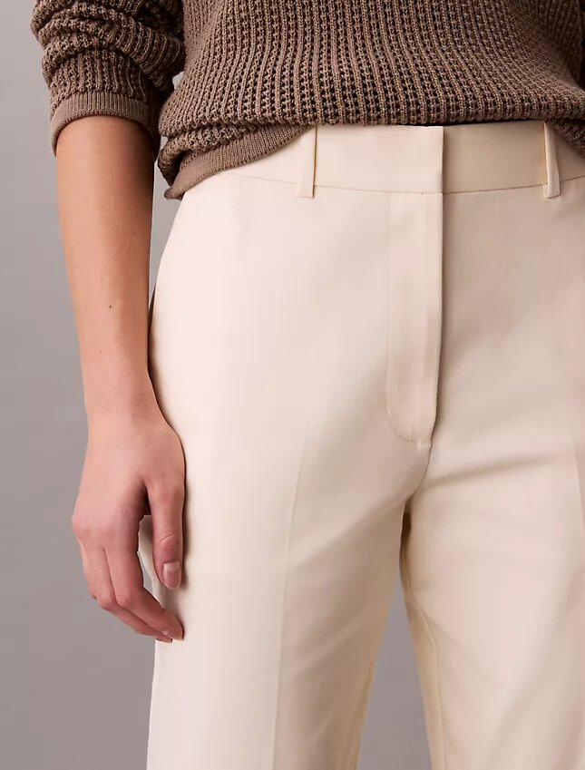 Pantaloni chino drepți din bumbac Cotton Stretch Pantaloni chino drepți din bumbac Cotton Stretch