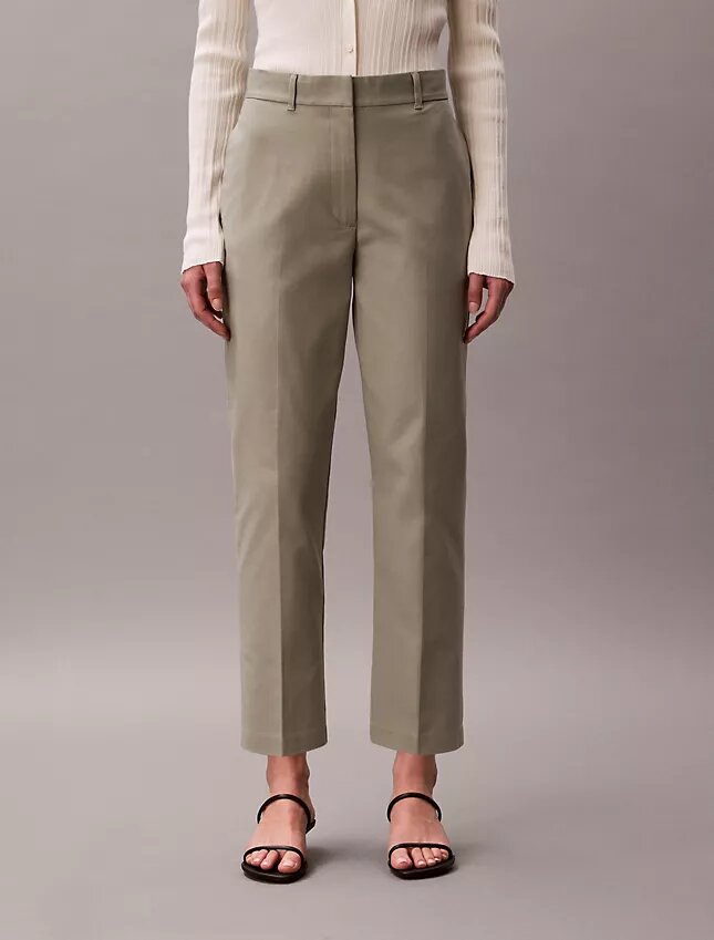 Pantaloni chino drepți din bumbac Cotton Stretch Pantaloni chino drepți din bumbac Cotton Stretch