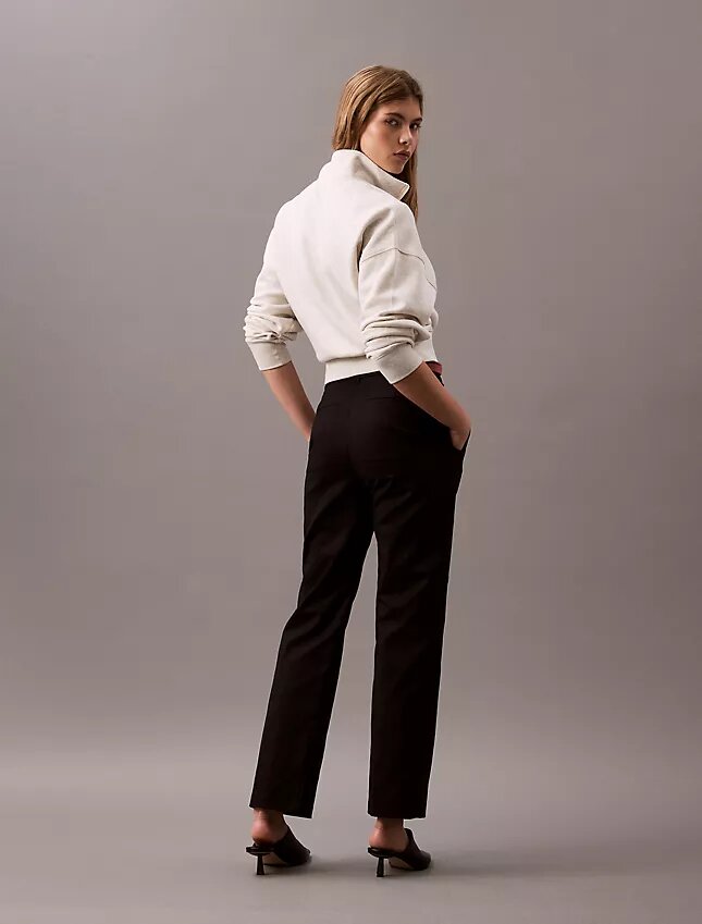 Pantaloni chino drepți din bumbac Cotton Stretch Pantaloni chino drepți din bumbac Cotton Stretch