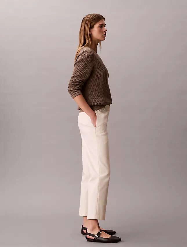 Pantaloni chino drepți din bumbac Cotton Stretch Pantaloni chino drepți din bumbac Cotton Stretch
