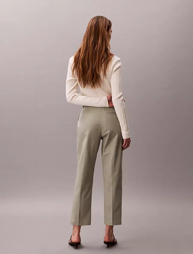 Pantaloni chino drepți din bumbac Cotton Stretch Pantaloni chino drepți din bumbac Cotton Stretch